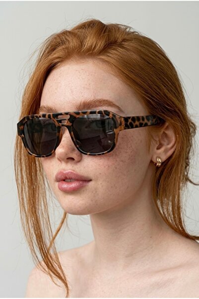 REN EYEWEAR Vasta Women's Sunglasses Oversize Large Glass Leopard Patterned 5...