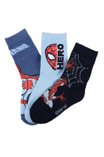 Sun City Fashion Group Σετ 3 ζευγάρια κάλτσες αγόρι Superheroes ZH06025 "Spid...