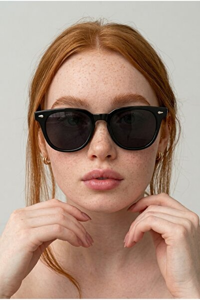 REN EYEWEAR Jones Black Lightweight Rectangle Sunglasses - Classic Metal Colo...