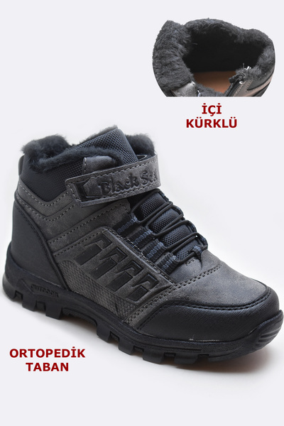 BlackSea 542 Orthopedic Winter Children's Boots - Non-Slip Sole and Inner Fur