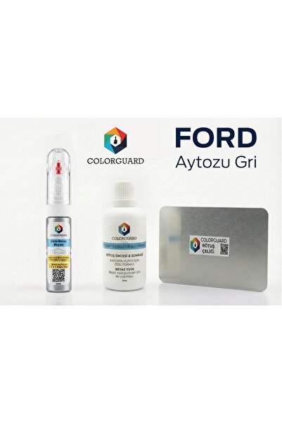 COLORGUARD Ford Aytozu Grisi Rötuş Seti - 2 si 1 Arada İğne ve Fırça Uçlu Şiş...