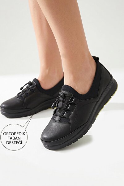 ISPARTALILAR 0242 Elastic Comfortable Orthopedic Sole Daily Women's Shoes Fla...