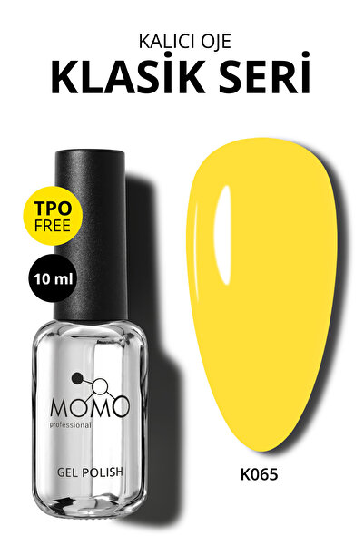 MOMO professional Kalıcı Oje K065, Limon Sarısı, 10 ml