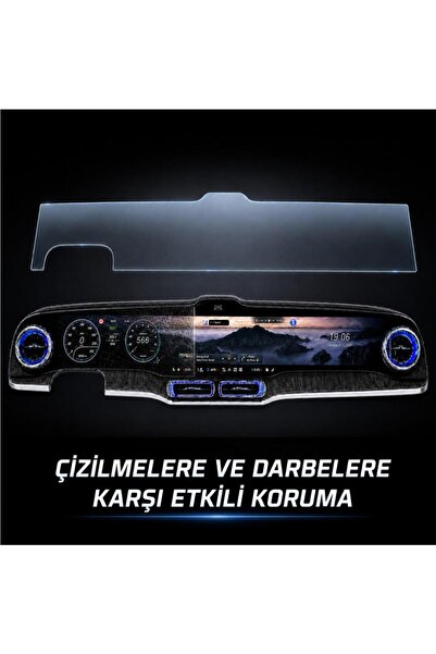 Engo Mercedes GLC İle Uyumlu Ekran Koruyucu 39.1 İnç Multimedya Ve Gösterge