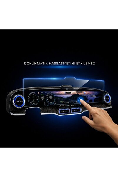Engo Mercedes GLC İle Uyumlu Ekran Koruyucu 39.1 İnç Multimedya Ve Gösterge