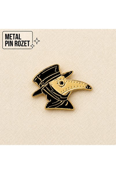 DREAMIOGIFTANDBOX Doktor Gaga Veba Doktoru Figürlü Metal Pin Rozet Hekim