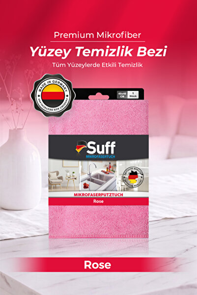 Suff Rose Gül Genel Temizlik Bezi 40x40 | Hassas Yüzey ve Dekorasyon Temizlik...