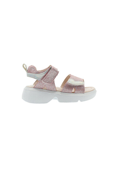 Panço Baby Girl Butterfly Accessory Velcro Sandals