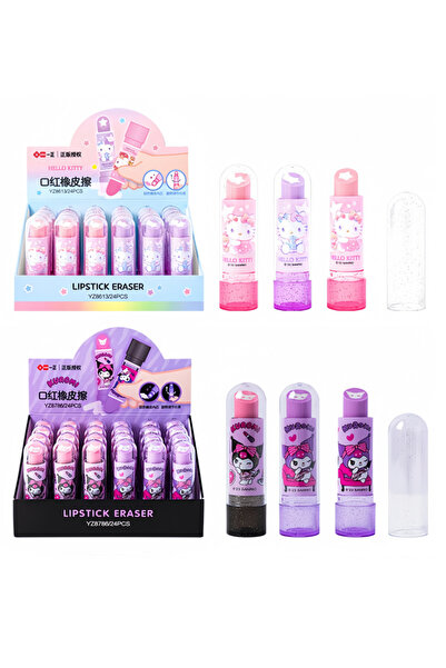 choice2 3Pcs 1/3/5Pc Sanrio Family Lipstick-Shaped Eraser - Creative Cartoon ...