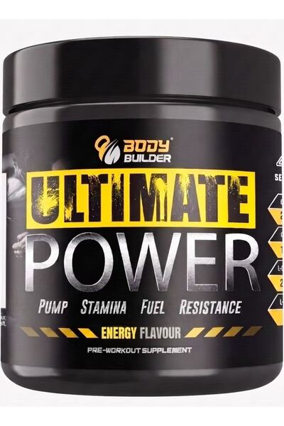 Body Builder Ultimate Power Pre-workout, Boosts Energy & Muscle Pump, No Suga...