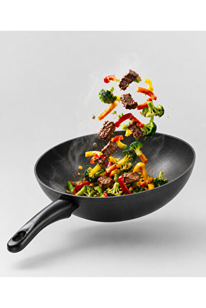 Cem Döküm Wok Tava 28cm