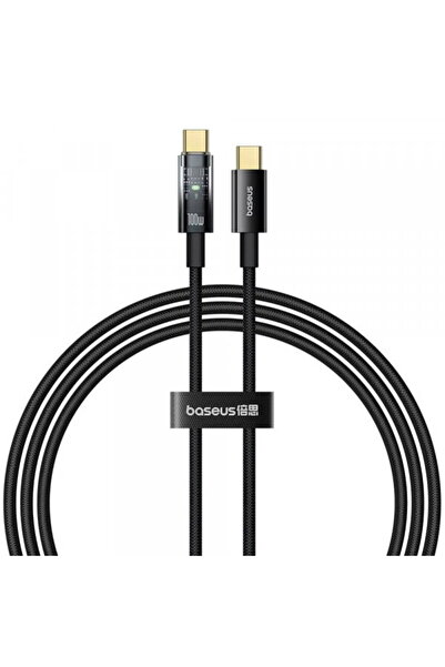 Baseus Cablu Date si Incarcare USB-C - USB-C Explorer, 100W, 1m, Negru P10319...