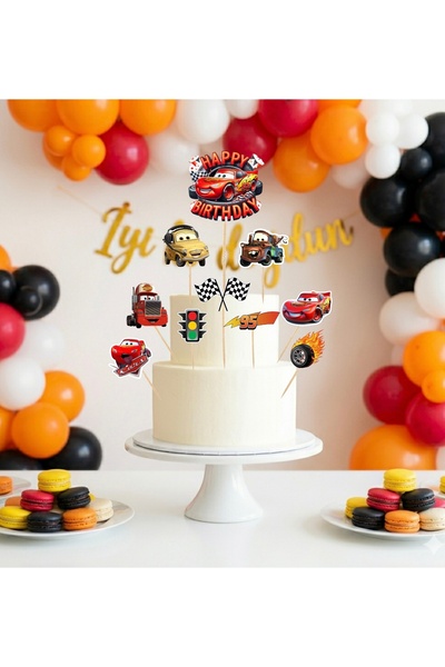 Ays Bridal Şimşek Mcqueen Kürdanlı Pasta Süsü