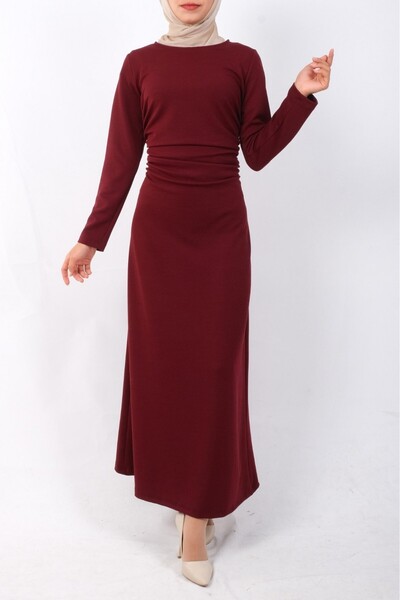 Modamorfo Rochie din material subțire Crepe material elastic cu talie adunata...