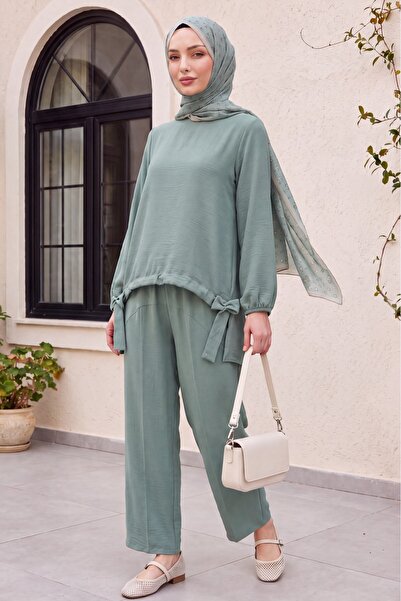 Modamorfo Front-Tie Drawstring Pants Ayrobin Loose-Fitting Suit -Çağla Y.