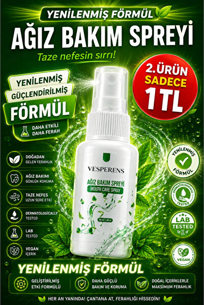 VESPERENS Ağız Kokusu Giderici Ve Önleyici Sprey 50 ml
