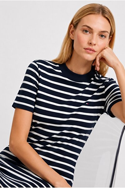 Tommy Hilfiger Organic Cotton Striped Women's Dress