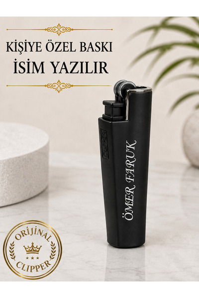 TrendÜrünlerim Orjinal Clipper Kişiye Özel İsim Baskılı Gazlı Çakmak İsim Yaz...