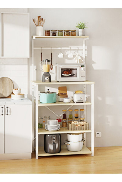 Sheinhome Kitchen Storage Rack,Coffee Corner Table with 4 Tiers,Kitchen Micro...