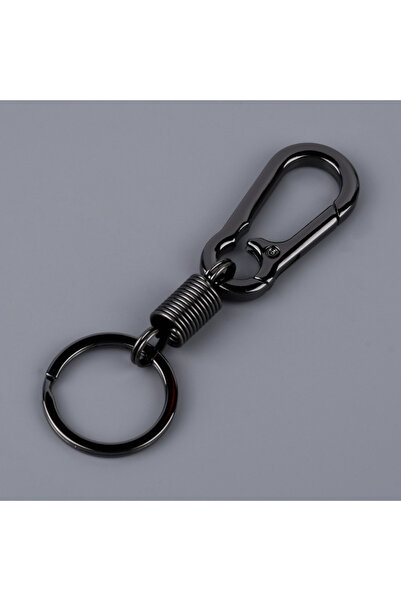 Choice black Spring Keychain Climbing Hook Car Keychain Simple Strong Carabin...