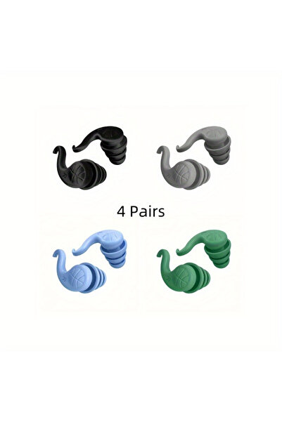 Choice3 black 1 Pair Swimming Earplugs Waterproof Reusable Silicone Ear Plugs...