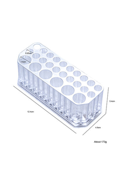 Choice Transparent 26 Hole Accrylic Transparent Makeup Brushes Pen Holder Nai...