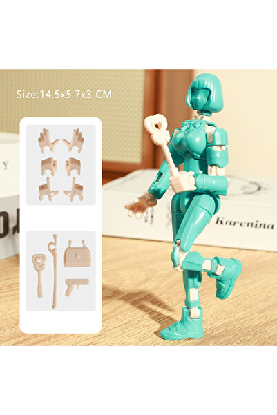 Choice5 Cyan 3D Printed Mannequin Dummy Magical Beauty Girl Action Figure Mul...