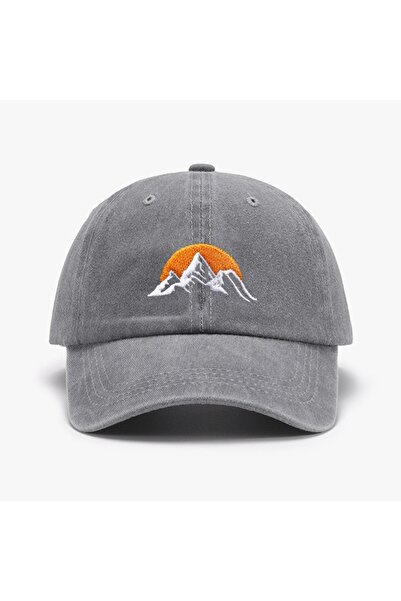 Choice3 Adjustable GRAY 1pc Unisex Embroidered Sunset Baseball Hat,washed Adj...
