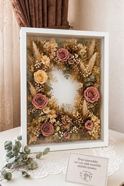 HKM Ticaret 32x42 Cm 5 Cm Derin Anı Çerçevesi! Slim Tip Anı Çerçevesi! Gül Ku...