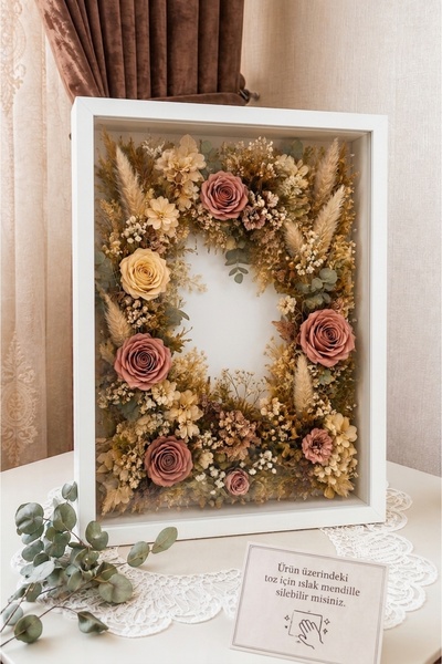 Verda Çerçeve 30x40 Cm Ramă albă pentru amintiri, pentru flori de ocazie spec...
