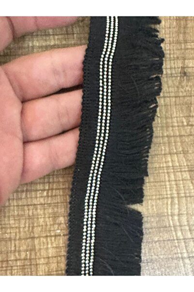 Gönülden Tasarım Black Tassel Chain Double Date Strip Sewing Clothing Accesso...