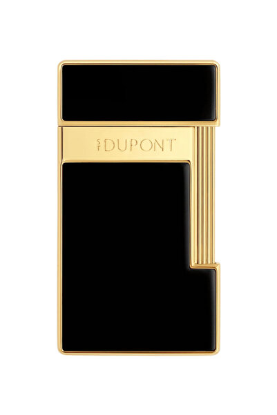 S.T. Dupont Lacquered Slimmy Siyah Puro Çakmağı 28222 - TR8439