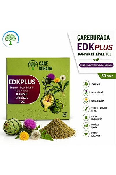 Çare Burada EDKPLUS 30'lu Stick Çay (Enginar & Devedikeni & Karahindiba)