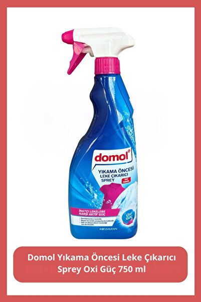 DOMOL Yıkama Öncesi Leke Çıkarıcı Sprey Oxi Güç 750 ml