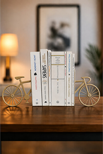 VENON 2 Adet Eskitme METAL BİSİKLET Kitap Tutucu-Kitaplık-Kitap Sabitleme Kit...
