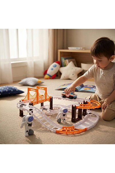 Ogi Mogi Toys Ogi Mogi Weltraumbahn- & Fahrzeug-Spielset – Kreatives Spiel fü...