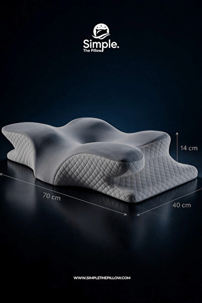 Simple. The Pillow Queen Servikal Visco Yastık Mega Boy Ortopedik Boyun Yastığı Memory Foam Hafızalı Lüks Yastık