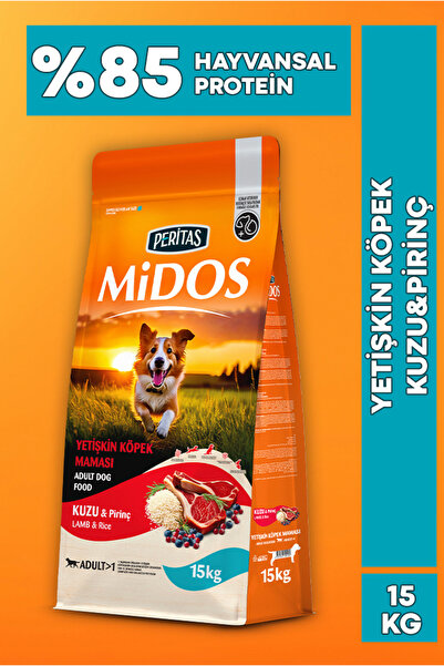 PERİTAS Midos Kuzu ve Pirinçli Yetişkin Köpek Maması Maintenance 15kg