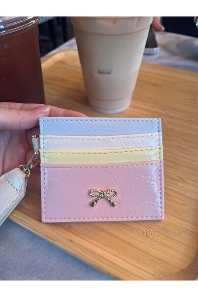 Lavora Bags Viona Women's Shiny Faux Leather Card Holder with Bow Detail and ...