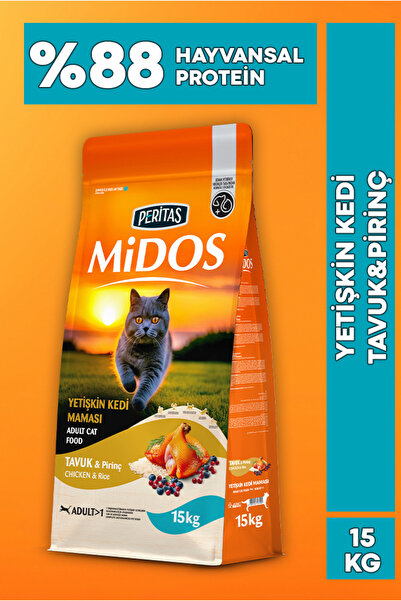 PERİTAS Midos Tavuklu Yetişkin Kedi Maması Maintenance - 15kg