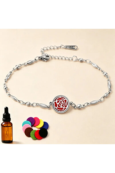 QERMA Aromatherapy Steel Bracelet Perfume Squeeze Bracelet Essential Oil Drip...