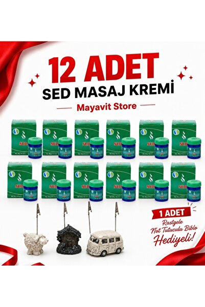 SED Masaj Kremi 12 Adet Set krem 38 gr / 45 ml Viks Ferahlatıcı-Mayavit Store...