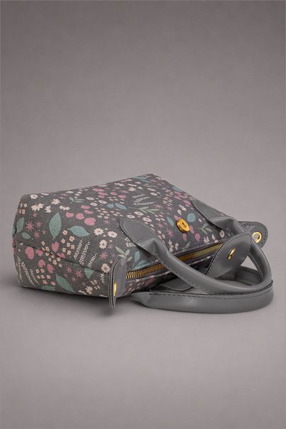 Housebags Pastel Bloom Denim Bag |   Pastel Denim Floral Patterned Women's Hand and Shoulder Bag