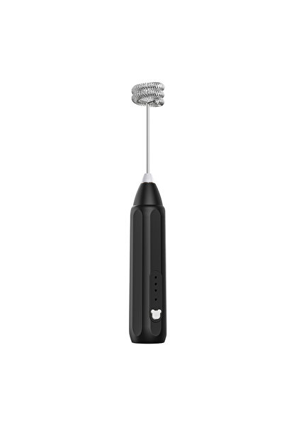 Choice1 Black MINI Coffee Frother USB Rechargeable 3 Speeds Foam