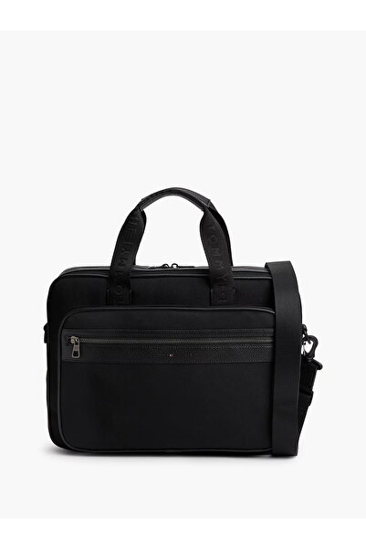 Tommy Hilfiger Erkek Marka Logolu Günlük Kullanıma Uygun Siyah Laptop & Evrak...