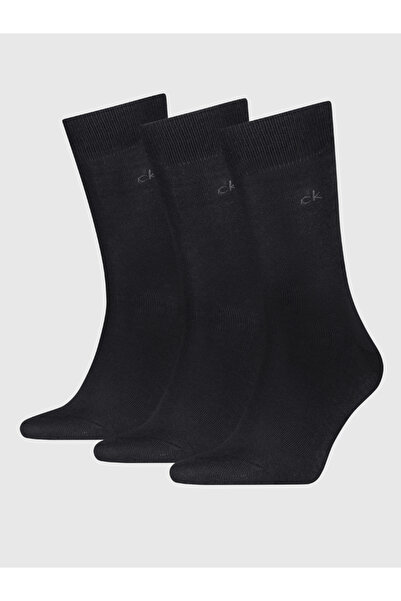 Calvin Klein Unisex Brand Logo Black Socks Suitable for Daily Use