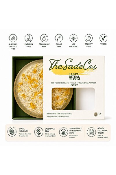 TheSadeCos Luffa Ritual Bloom ( 2'li Ambalaj / 2 Adet ) Calendula (Aynısafa Ç...