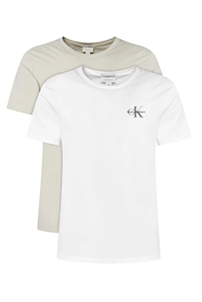 Calvin Klein Men's Brand Logo Multi-Color T-Shirt Suitable for Daily Use