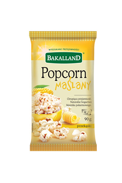 Bakalland Popcorn cu unt pentru microunde Bakalland, 90 g