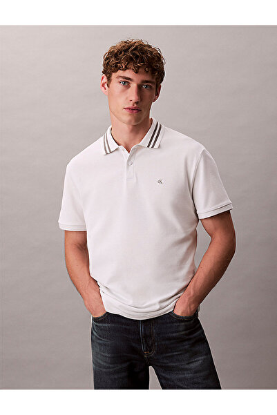 Calvin Klein Weiße Polo-T-Shirts für Herren